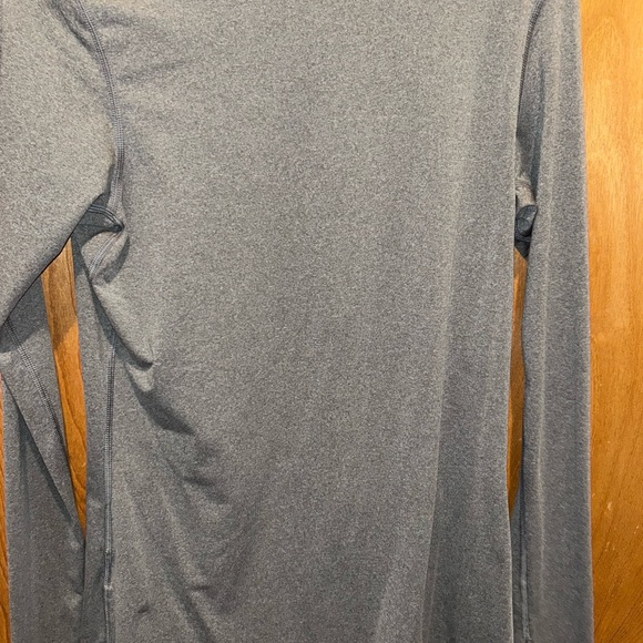 Nike Women's Long Sleeve Gray Tee - Picture 3 of 4